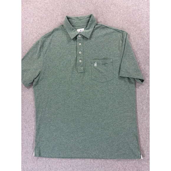 Johnnie-O Performance Short Sleeve Polo Shirt (Men's Large) Green - Picture 1 of 10